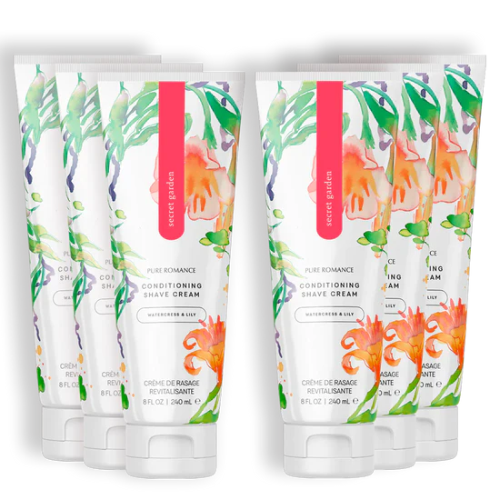 Conditioning Shave Cream - Secret Garden 6 Pack