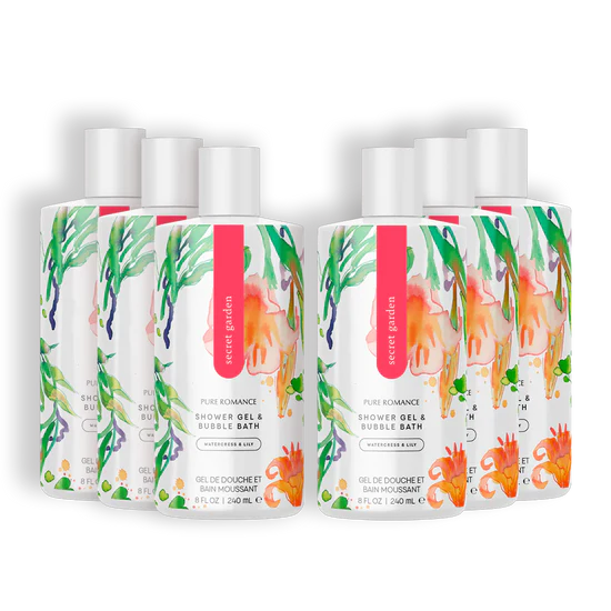 Shower Gel & Bubble Bath - Secret Garden 6 Pack