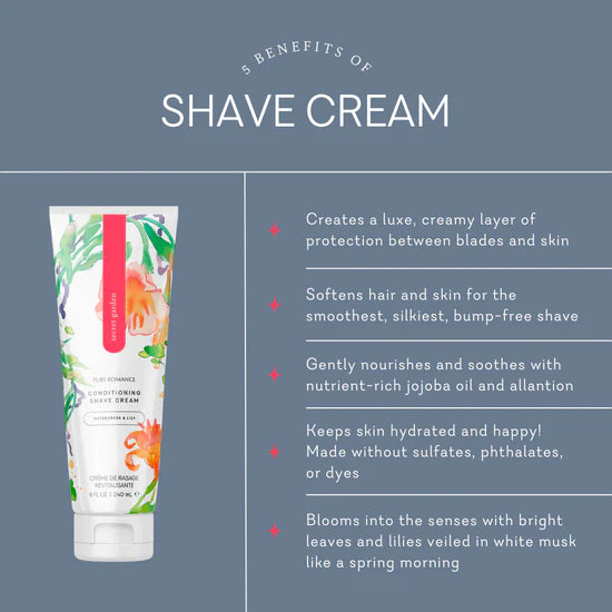 Conditioning Shave Cream - Secret Garden 6 Pack